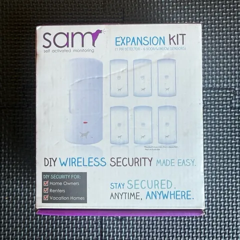 SAM Wireless DIY Expansion Kit PIR Motion & Door/Window Sensors Indoor White