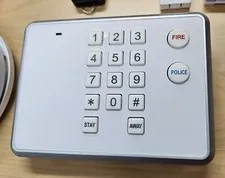 Home Security Alarm System Bundle Go Control Panel, Motion Det, Fob, Smoke Alarm