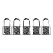 5Pcs 32*17mm Silver Alloy Padlock For Securi Notebook Luggage Home Hardware