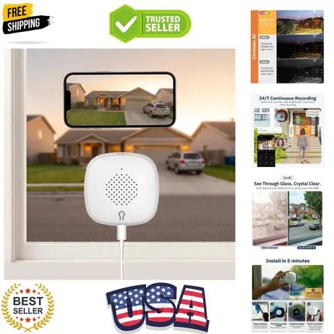 3MP 2K Window Camera,2.4GHz & 5GHz WiFi Indoor Cameras for Home Security with...