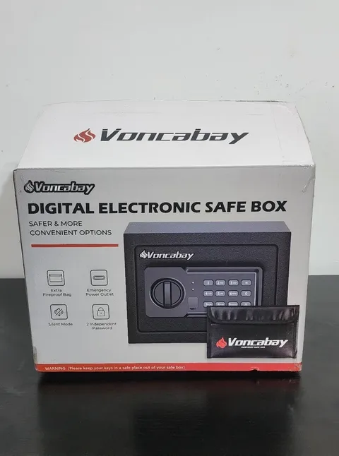 Fireproof Security Safe Box with Sensor Light & Digital Keypad - 0.23 Cu Ft