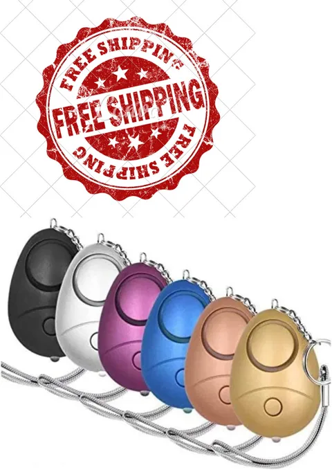 Safe Sound Personal Alarm, 6 Pack 140DB Personal Security Alarm Keychain Freship