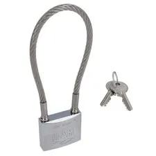 F.A.M Stainless Steel Cable Padlock – 12-Pack | Grade A Spanish Steel | Rare Hea