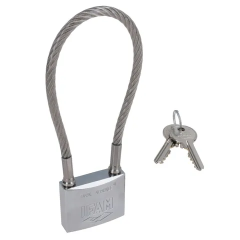 F.A.M Stainless Steel Cable Padlock – 12-Pack | Grade A Spanish Steel | Rare Hea