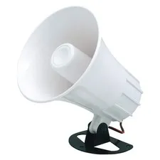 SPECO TECHNOLOGIES SA5P Weatherproof Alarm Siren,5-1/4"H,White 49CA14