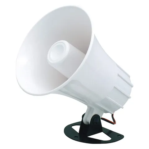 SPECO TECHNOLOGIES SA5P Weatherproof Alarm Siren,5-1/4"H,White 49CA14