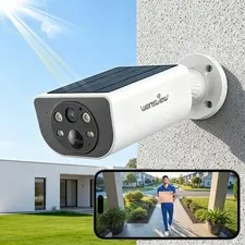 Wansview 2K Outdoor Solar Security Camera Wireless WiFi 2-Way Audio Ai Detection
