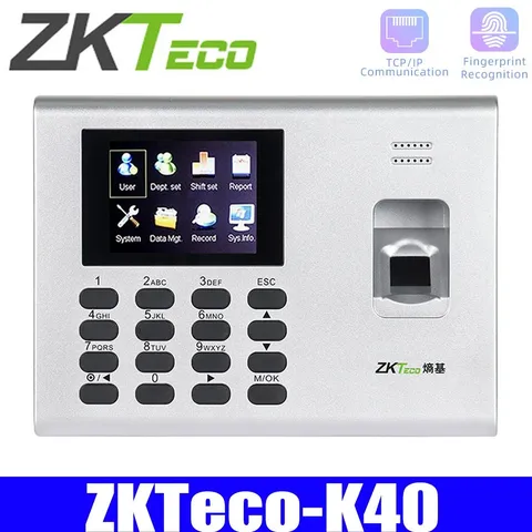 ZKteco K40 Access Control TCP/IP Clock Biometric Fingerprint Time Attendance US