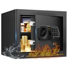 1.3 Cub Small Safes for Home Use Fire and Water Proof, Digital Security Firep...