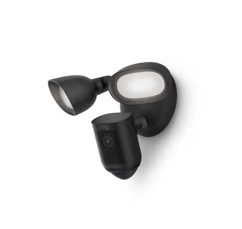 Floodlight Cam Pro with 2K Video and Ring Vision, 2 LED Lights, Dual Band Wi-Fi