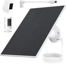 Ring Camera Solar Panel Charger for Stick Up and Spotlight Cams, Weatherproof