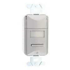 DIVERSA WOSSIU2-P-VG OCCUPANCY SENSOR WALL SWITCH, PIR, 2P, PC, 120/277VAC, GRAY