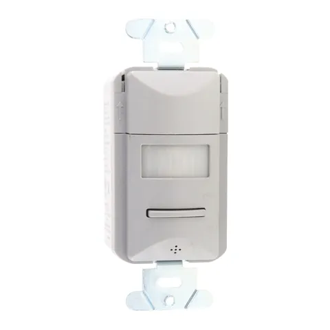 DIVERSA WOSSIU2-P-VG OCCUPANCY SENSOR WALL SWITCH, PIR, 2P, PC, 120/277VAC, GRAY