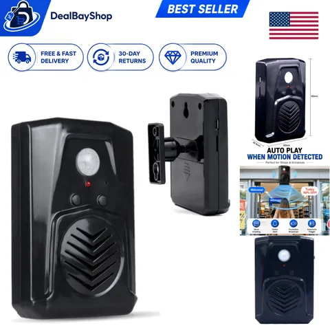 Battery-Powered Motion Activated Sound Player - Ideal for Shops and Offices