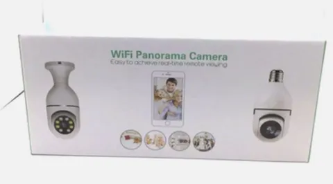 Wifi Panorama Camera 360 Degree Viewing Remote Viewing Model YIIOT E27 White New
