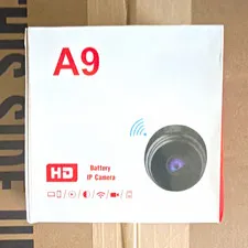 Ourlife A9-DK 1080p HD Wi-Fi IP Mini Camera Battery Indoor Black Cloud