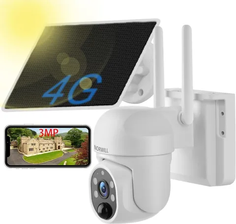 4G LTE Cellular Security Camera No WiFi Solar Outdoor Night Vision With SIM Card