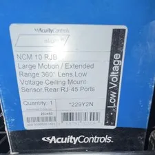 Acuity Controls NCM 10 RJB Wired Indoor Ceiling Mount Motion Sensor, White