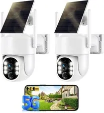 Security Cameras Wireless Outdoor, 5G&2.4GHz Cameras for Home Security, 2K Solar