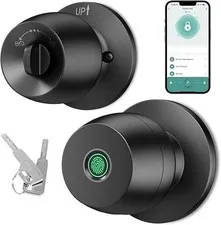 Fingerprint Door Lock，Fingerprint and Keypad Input Smart Door knob, App Controll