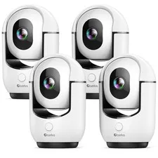 2K Pan/Tilt Security Camera, WiFi Indoor Cameras for Home Security with AI Mo...