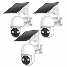 WOOLINK Solar Wireless Security Camera 360° PTZ Wireless WiFi 4MP Outdoor IP65