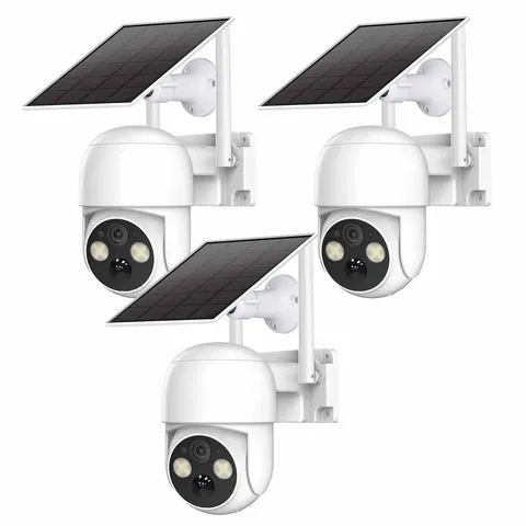 WOOLINK Solar Wireless Security Camera 360° PTZ Wireless WiFi 4MP Outdoor IP65