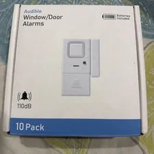 Door Window Alarms -10 Pack - Adjustable Volume, Chime/Alarm, Wireless, Door New