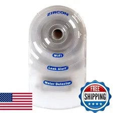 Zircon Leak Alert WiFi 68882 Water Detector Alarm Email Audio Visual Alerts
