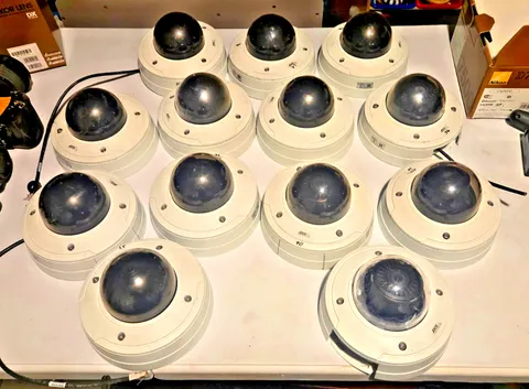 Lot of 13 - Axis P3367-VE Outdoor or Indoor Network Dome Camera - USED