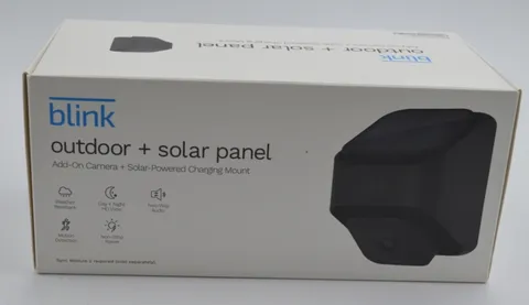 Blink Outdoor Add-On Camera Solar Panel Mount Alexa 1080p NEW Open 840080537986