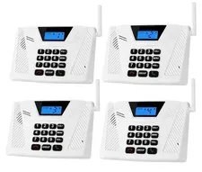 Wireless Intercom System 5300ft Range Full Duplex Hands Free Home Office 4 Pack