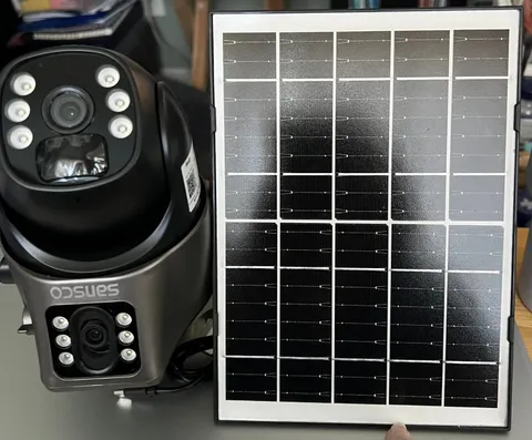 4MP Solar Security Camera Wireless 2K Outdoor Dual Lens PTZ 2-Way Audio IP66