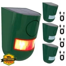 ChunHee Solar Motion Alarm Green 4 Pack
