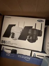 Cinnado B6 2K 3MP Wireless Security Camera 2 Pack, Solar Panel, Night Vision
