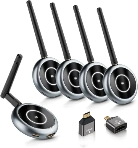 AIMIBO Wireless HDMI Transmitter/Receiver Set (1TX+4RX) HDMI Wireless Video