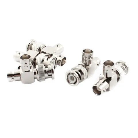 CCTV Camera BNC 1 Male a 2 Female 3 Way RF Coaxial Connector Splitter 5x