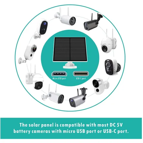 Portable Solar Panel for Battery Powered Cameras