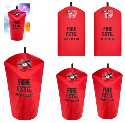Fire Extinguisher Cover 6-Pack, Fits 13-20 lb Units, Heavy-Duty Thick Protect...