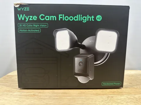 Wyze - Wired Outdoor Wi-Fi, 2800 Lumen Floodlight Home 2k Security Camera v2 ...