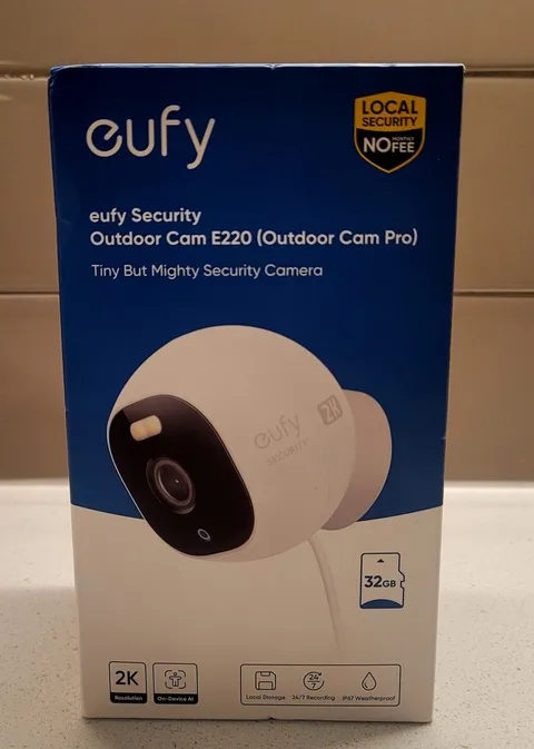 New eufy Wired Outdoor 2k Surveillance Camera E220 with Spotlight 2.4 GHz Wifi