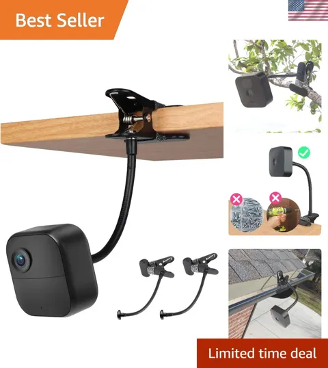 2 Pack Flexible Clip Clamp Mount Compatible with Blink Outdoor 4 4th Gen/3rd ...