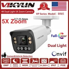 Vikylin Dual Light Full Color 5× Optica ZOOM POE 4K 8MP PTZ Camera Outdoor ONVIF
