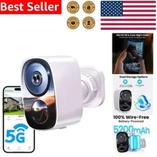 2K Outdoor Security Cameras Wireless, Full Color Night Vision, Alexa Control