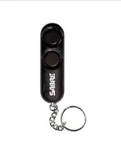 SABRE 120dB Personal Safety Alarm Keychain Black Key Accessory Dual-Siren New