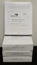 LOT OF 4 NEW PACIFIC 3404 APARTMENT INTERCOM STATION UNIVERSAL 4 WIRE SYSTEM