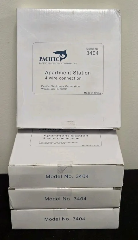 LOT OF 4 NEW PACIFIC 3404 APARTMENT INTERCOM STATION UNIVERSAL 4 WIRE SYSTEM