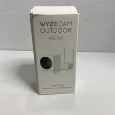 Wyze Cam Outdoor Starter Bundle 1080p HD Indoor Outdoor Wire-Free Read Descrip