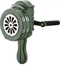 Handheld Air Raid Siren 110DB Loud Manual Hand Crank Emergency Alarm, Portable H