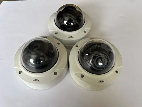 LOT OF 3 AXIS P3225-LVE MKII 0955-001 Network Dome Security Camera FOR PARTS